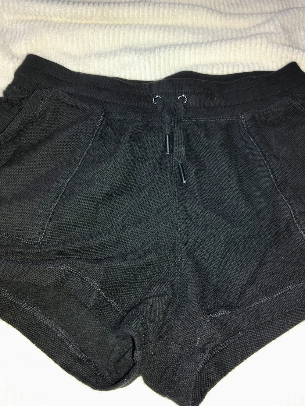Champion Black Women's Athletic Cotton Drawstring Shorts